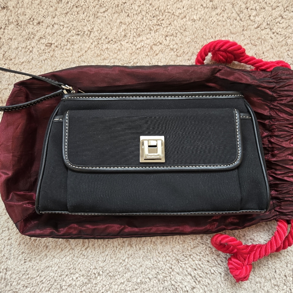 Cole Haan Black Nylon Clutch
